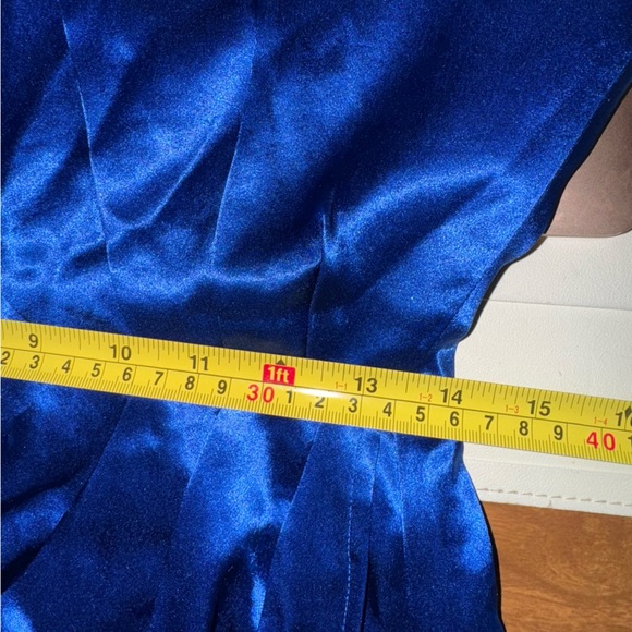 New | Sau Lee Preston Dress in Egyptian Blue 8 see notes - Picture 10 of 11